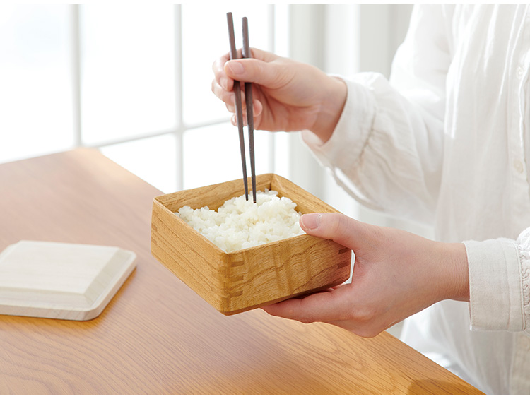 kirisai 日本製 桐のレンジでごはん鉢 冷凍ごはん容器 電子レンジ対応