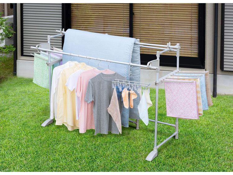 セキスイ 軽量アルミ製 多機能物干し台 ほすおー AHD-60LG 物干し台