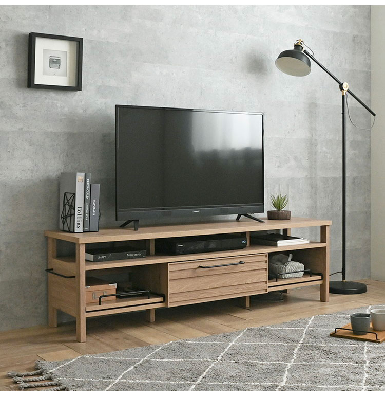 グレー木製テレビボード 引き出し付き 3t-514500-001.jpg