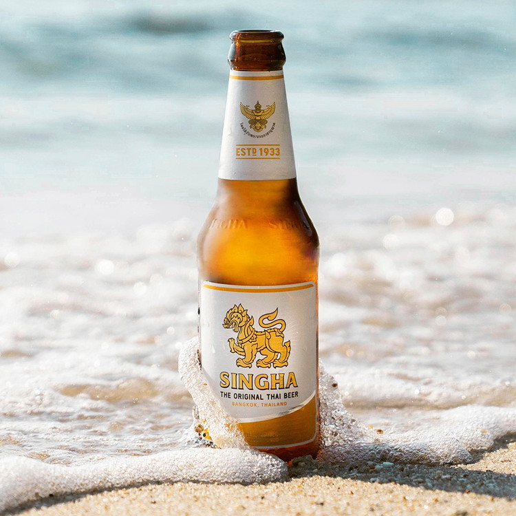 シンハー 瓶 330ml&グラスセット ラッピング付 SINGHA ビール 輸入 