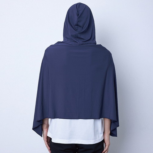 【新品未使用】冷感アイスポンチョ　ネイビー NEWネイビー【送料込み】ice poncho / 冷感アイスポンチョ【※8月