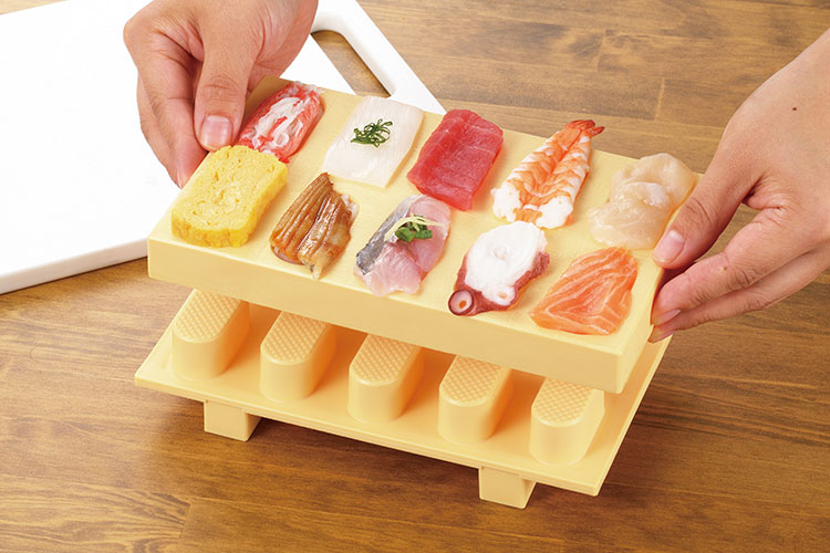 曙産業 日本製 寿司型 握り寿司 いちどに10貫できる 寿司げた形おすし 