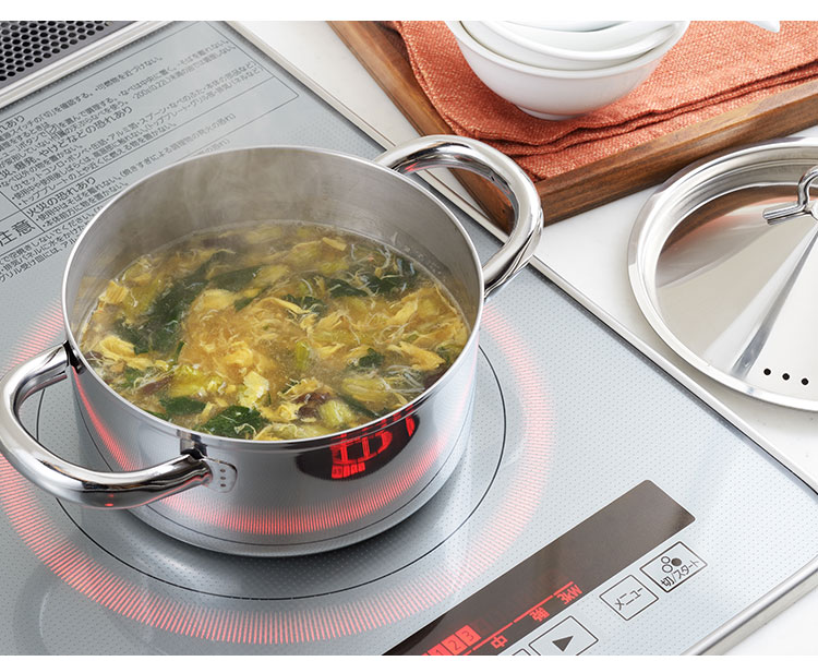 ヨシカワ 菰田欣也 監修 飲茶蒸し鍋16cm 2段 せいろ 日本製 ステンレス