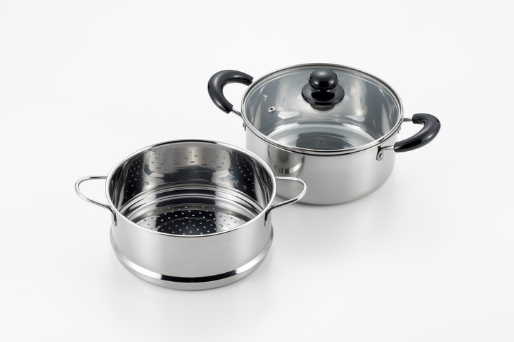 【最安値挑戦】 ヨシカワ 蒸しごよみ 鍋 ステンレス SJ2967 20cm 二段蒸し器 調理器具