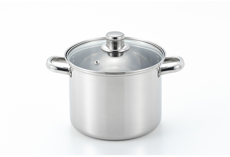 ヨシカワ トスカーナ パスタ鍋 パスタポット ガラス蓋付 20cm 3人分