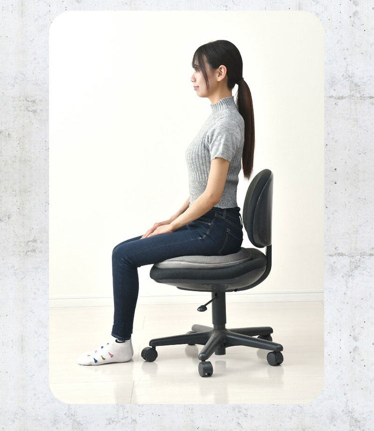 サポートクッション セット ROUND BACK & STRECH FIT 整体院の先生監修 快適支座 骨盤編 クッション 骨盤 姿勢を正す