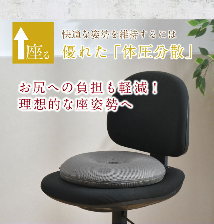 整体院の先生監修 快適支座 骨盤編 クッション 骨盤 姿勢を正す