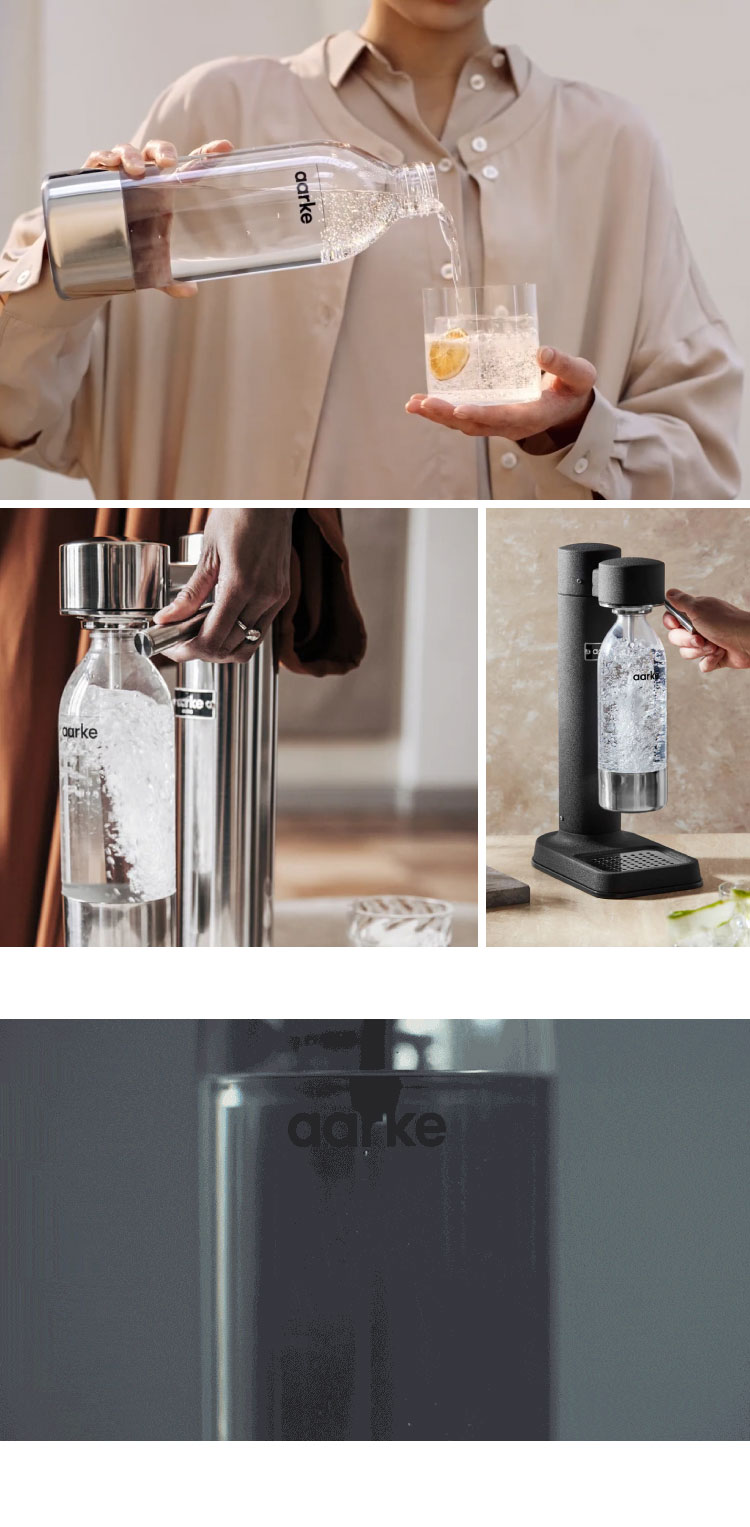 国内正規品 専用ボトル2本付き aarke アールケ 炭酸 ソーダ メーカー