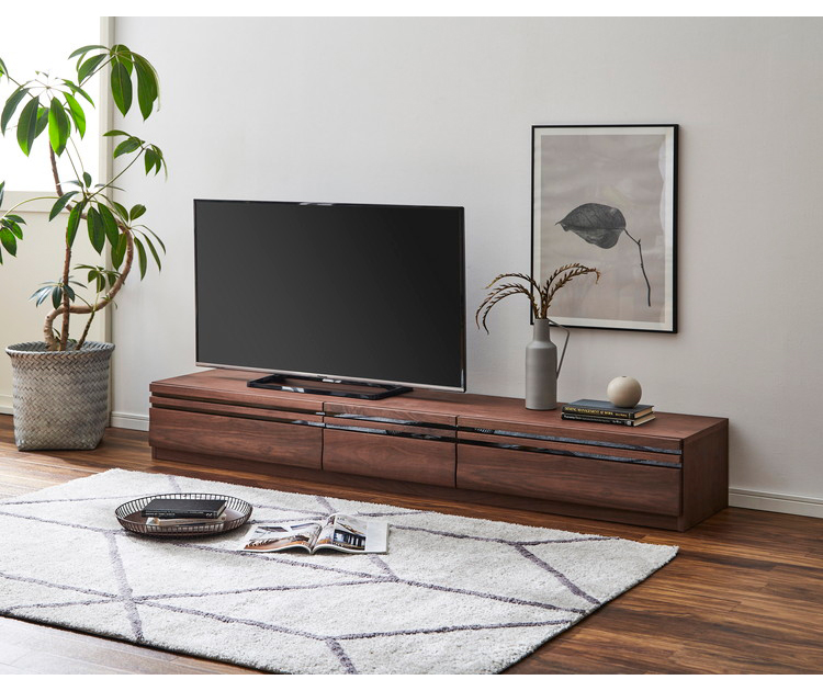 ダークブラウン 木製 テレビボード　180㎝ 無垢材 幅180 匠デザイン TVボード ダークブラウン テレビボード