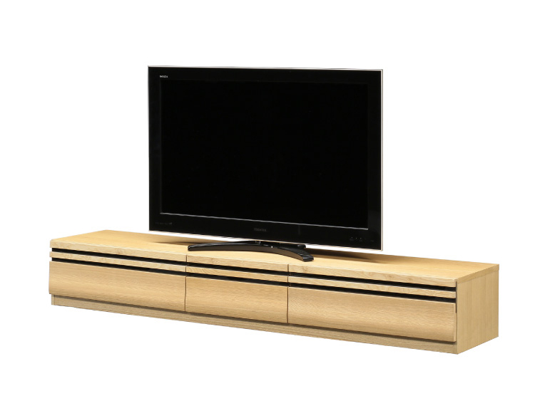 【週末限定のお値下げです！】木製テレビボード フラップ扉×2・引き出し×3 壁付けテレビボード 引出しとフラップ扉｜ikususu FURNITURE