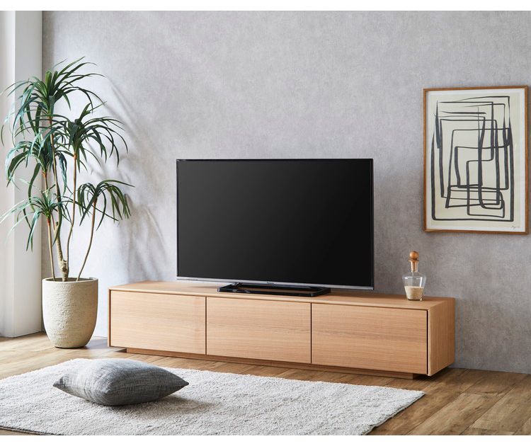 テレビ台 幅180cm テレビボード 天然木 完成品 収納付き