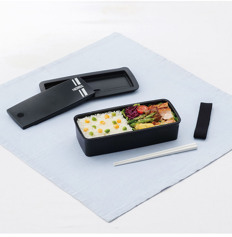 【7個セット】弁当箱 黒 400ml ワンプッシュ密閉 食洗器 電子レンジ 対応 5y-4562344402026-006.jpg