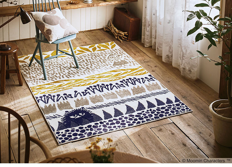 ラグ 日本製 130×185cm ムーミン MOOMIN BOTANISE rug ボタニスラグ