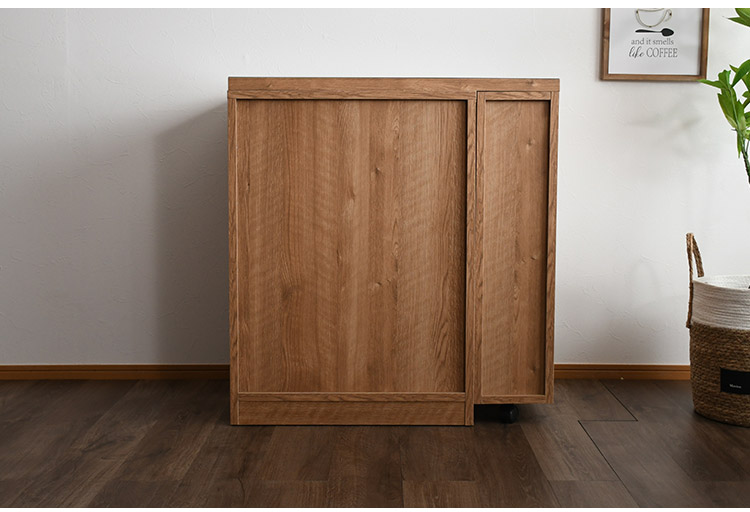 キッチンカウンター 幅80cm キッチンワゴン 収納 キッチン 伸縮可能