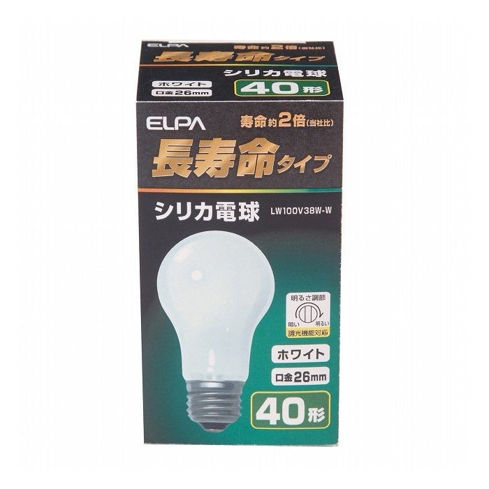 長寿命シリカ LW100V38W-W エルパ ELPA 朝日電器 :8a-4901087190218:リコメン堂ホームライフ館 - 通販 -  Yahoo!ショッピング