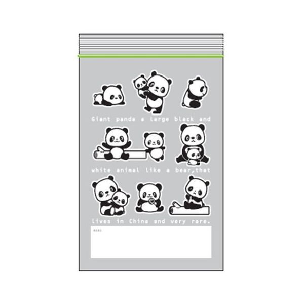 Amazon.co.jp: コア(Core)㈱コア チャック袋 パンダ柄 縦28cm×横