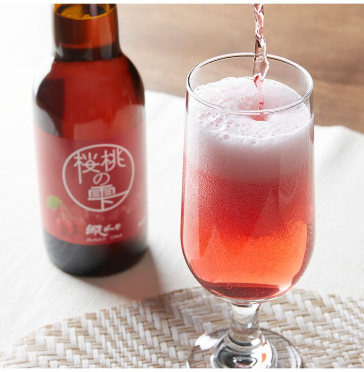 赤いビール 桜桃の雫 330ml ラッピング済みギフト 代引不可 : リコメン