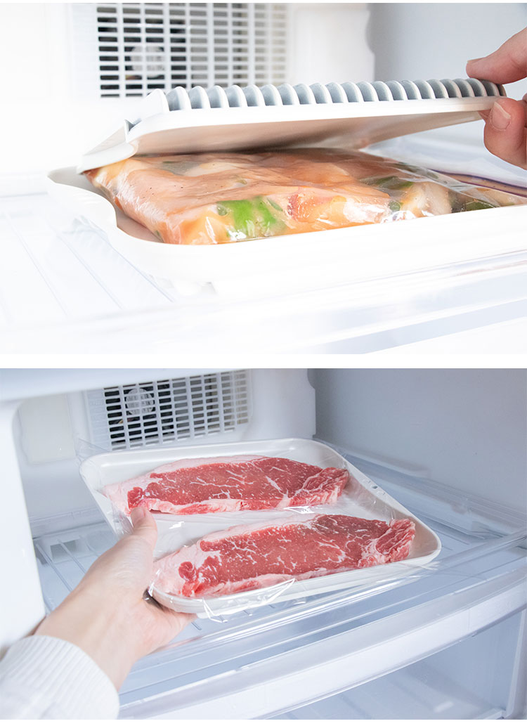 解凍皿 Newクイッ君 杉山金属 日本製 解凍プレート 急速解凍 急速冷凍