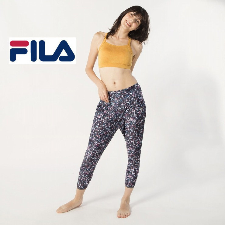 Fila Fila フィラ プリントユルパンツ ヨガ スポーツ ジム ウェア スポーツウェア ジムウェア ヨガウェア 運動 レディース リコメン堂 通販 Paypayモール