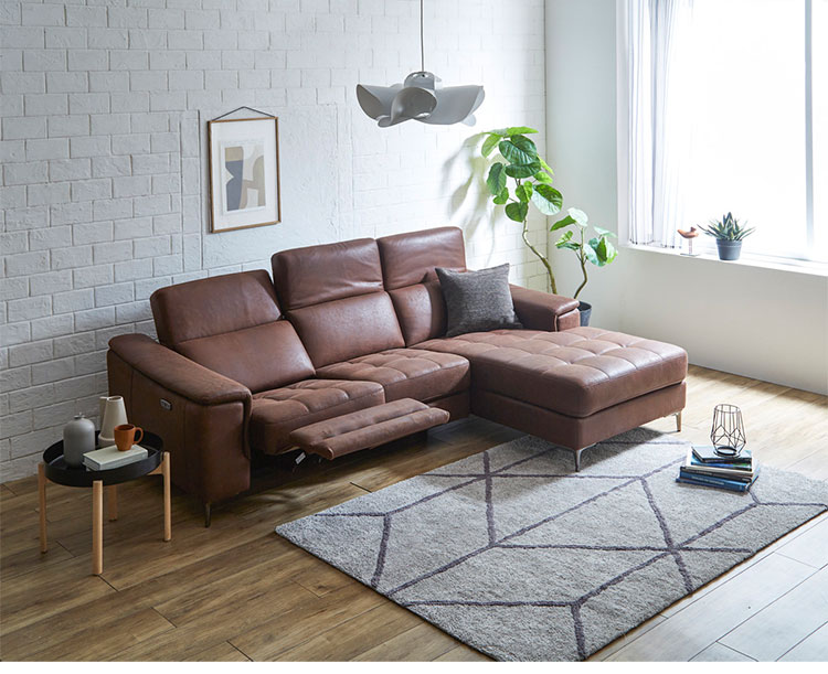 リクライニングソファ 3人掛け 肘掛け付き 幅236cm 電動ソファ カウチ