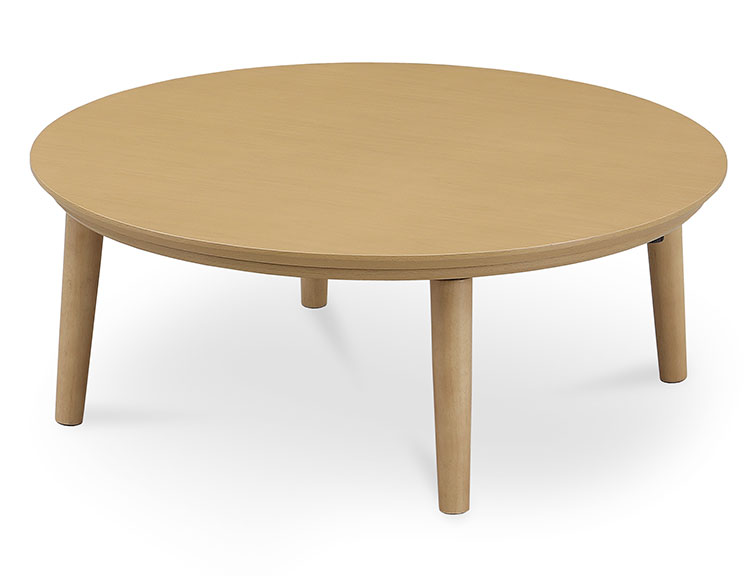 円形こたつ 幅100cm 丸型 丸テーブル こたつテーブル 木目調 ヒーター