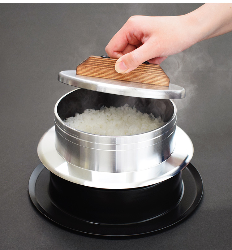 2025年 新発売 ウルシヤマ金属 窯炊き三昧極 2合炊き 釜飯 ご飯窯