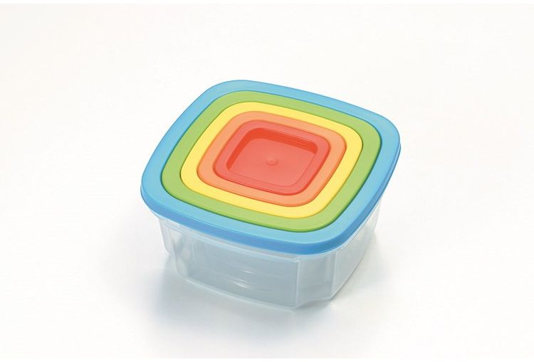 フエキ　保存容器　小物入れ　プラスチックケース　文房具　22個セット ビタプラ 保存容器5pc VP-106 プラスチック 角型 カラフル 透明 電子