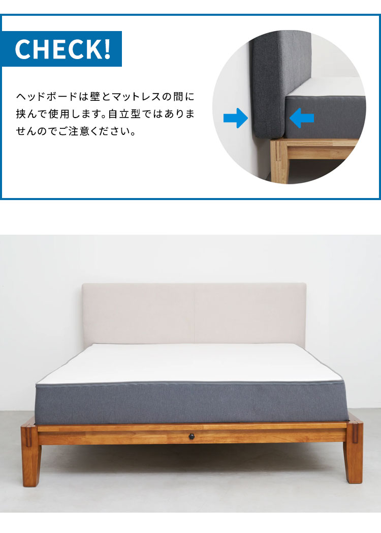 gugu sleep ヘッドボード ダブル 後付けヘッドボード おしゃれ シンプル グーグー グーグースリープ クッション 後付け 代引不可 :  99-hbcd01 : リコメン堂 - 通販 - Yahoo!ショッピング