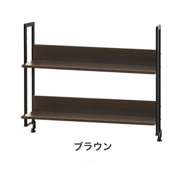 机上ラック 2段タイプ 幅100cm クランプ取り付け式 卓上ラック ハイ