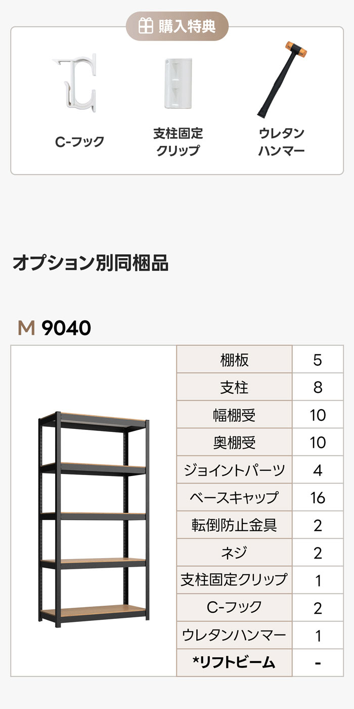 耐荷重600kg ネジなし 超頑丈 落下防止付き スチールラック ラック 棚