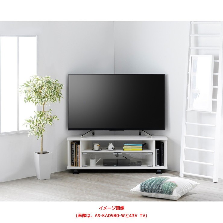 テレビ台 ホワイト系 幅74cm 白 テレビラック TVボード 木目調