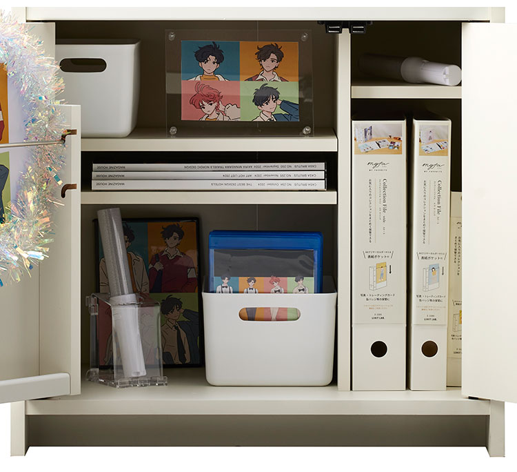 魅せて隠せる 推し活収納 収納 推し活 グッズ収納 漫画収納 本棚 薄型