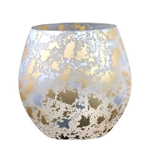 ウチキ 喜箔グラス 丸ロック 金箔・銀箔を使った石川県・山中漆器由来