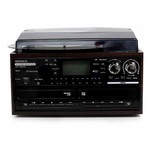 WINTECH スピーカー マルチオーディオプレーヤー KRP-309M Amazon.co.jp: WINTECH スピーカー搭載ダブルCD(CD書き込み対応