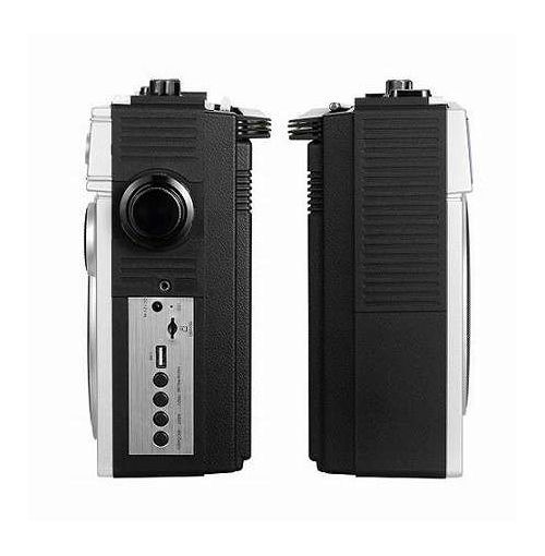 WINTECH 大型モノラルラジカセ 大型スピーカー搭載 昔懐かしいデザイン