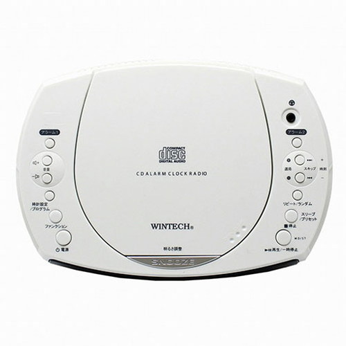 WINTECH アラーム付CDクロックラジオ CDC-220 家電 情報家電 ラジオ 代
