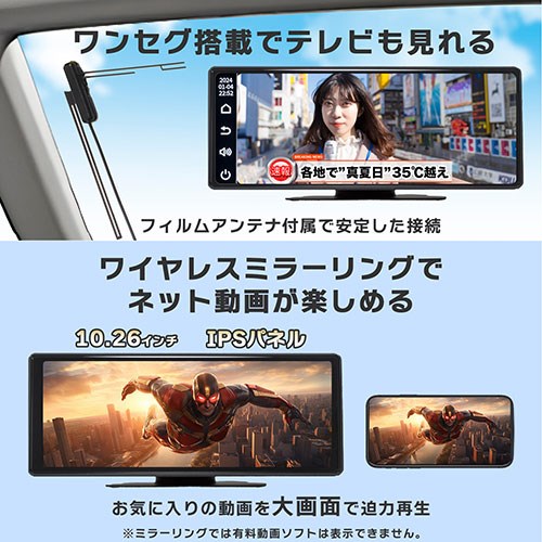 KEIYO 10.26inch ワイドディスプレイオーディオ 10.26インチ大画面