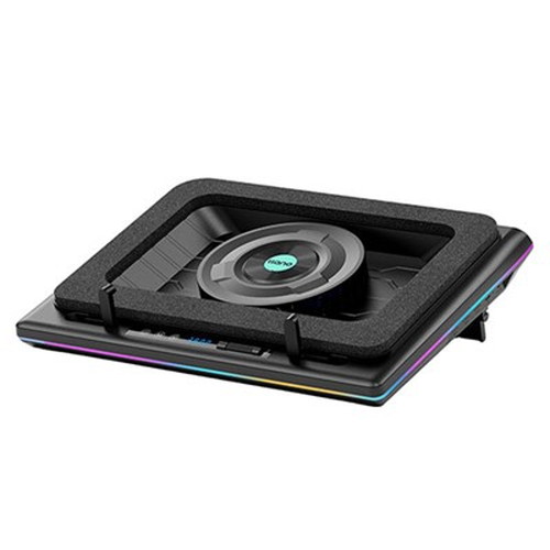 llano ノートパソコン 冷却パッド RGBライト搭載 V12RGB-BK 黒 llano ノートパソコン 冷却パッド RGBライトモード 15-19インチ対応