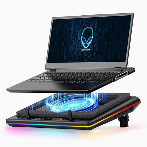 llano ノートパソコン 冷却ファン 冷却パッド 冷却台（15-19インチ) llano ノートパソコン 冷却パッド 15-19インチ対応 ブラック V12-BK