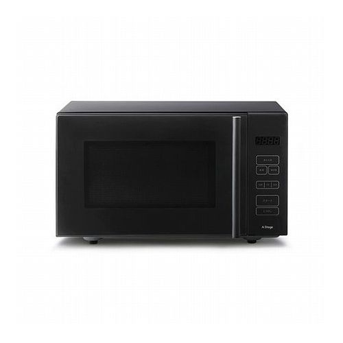 A-Stage 単機能電子レンジ 18L ブラック MO01A-18BK 家電 キッチン家電