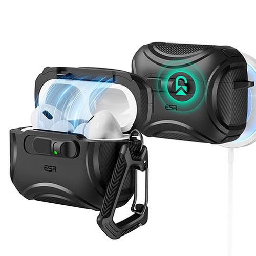 ESR Cyber MagSafe対応フリックロックケース for AirPods Pro 3