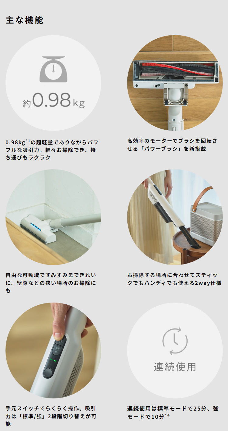 シロカ 2way コードレススティッククリーナー かるピカ パワー シロカ 2way コードレススティッククリーナー かるピカ パワー