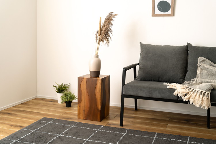 サイドテーブル ウッドスツール 木目調 丸太 天然木 椅子 腰掛け イス