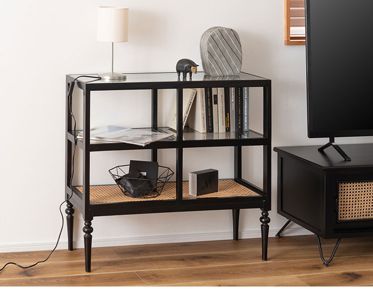 ご*ま様 M IKEA イケア 木製 3段 オープンシェルフ　飾り棚 収納ラック オープンシェルフ PM-513 東谷 収納 棚 シェルフ オープン収納 3段 三