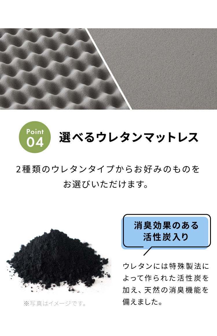 マットレス 折りたたみ 高反発 クイーン 3つ折り 厚さ10cm 炭入り