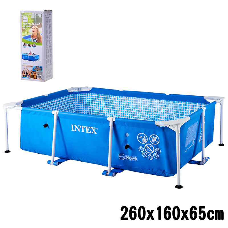 プール INTEX フレームプール 220×150×60cm レクタングラー 長方形