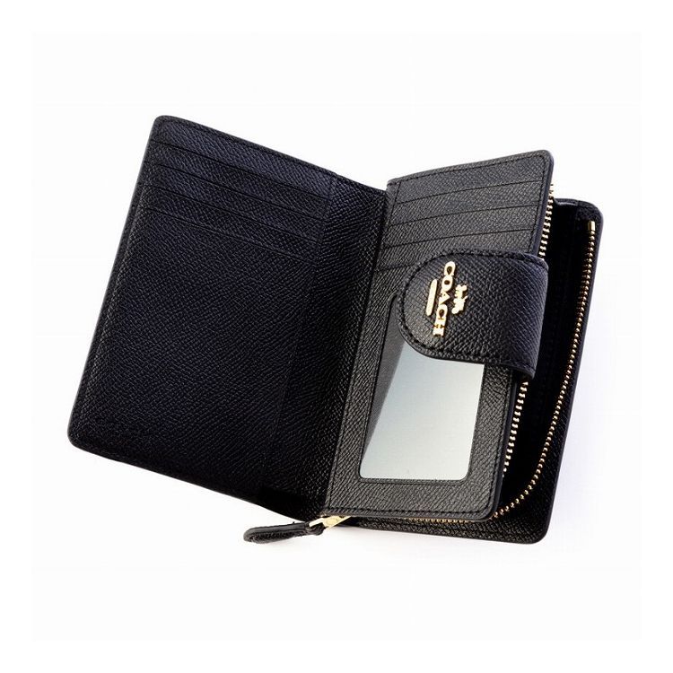 国内即発 COACH OUTLET 6390 IMBLK 二つ折り財布 COACH OUTLET コーチ 二つ折り財布 ウォレット 6390 IMBLK