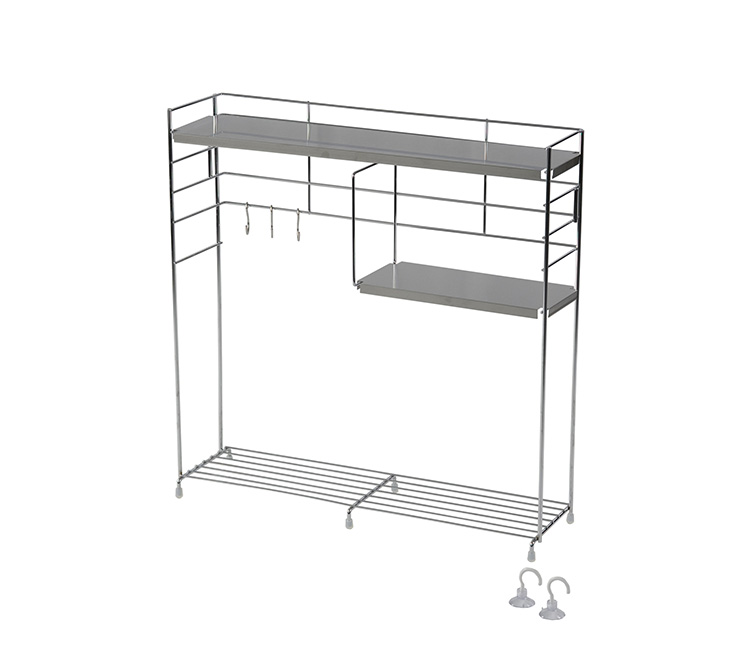 日本製 燕三条 コンロ横ラック 3段 シルバー スパイスラック 調味料ラック 幅50cm 奥行14.5cm 高さ50.5cm ステンレス キッチンラック  キッチン収納 代引不可 :bw-4511515038595:リコメン堂 - 通販 - Yahoo!ショッピング