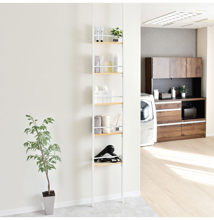 日本製 省スペース スリムウォールラック 幅40 奥行12.5 壁面収納 工具