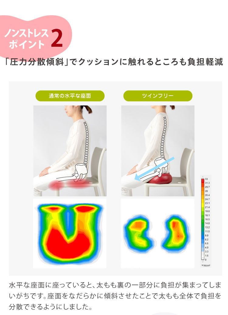 福辻式骨盤クッション ツインフリー 腰痛対策 骨盤クッション 姿勢